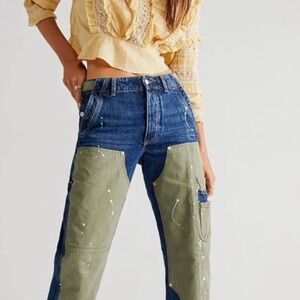 We The Free Free People Wishful Thinking Barrel Jeans NEW